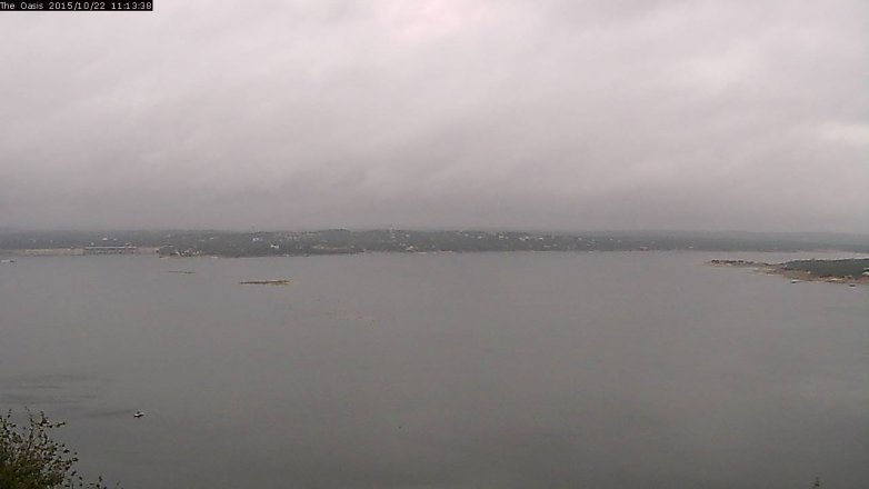 Lake Travis webcam, October 22, 2015 10:20 AM CT