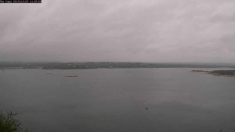 Lake Travis webcam, October 22, 2015 10:30 AM CT