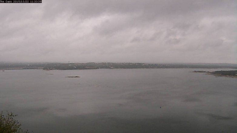 Lake Travis webcam, October 22, 2015 10:40 AM CT