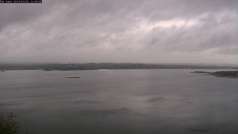 Lake Travis webcam, October 22, 2015 10:45 AM CT