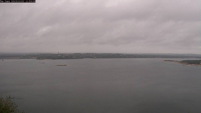 Lake Travis webcam, October 22, 2015 11:05 AM CT