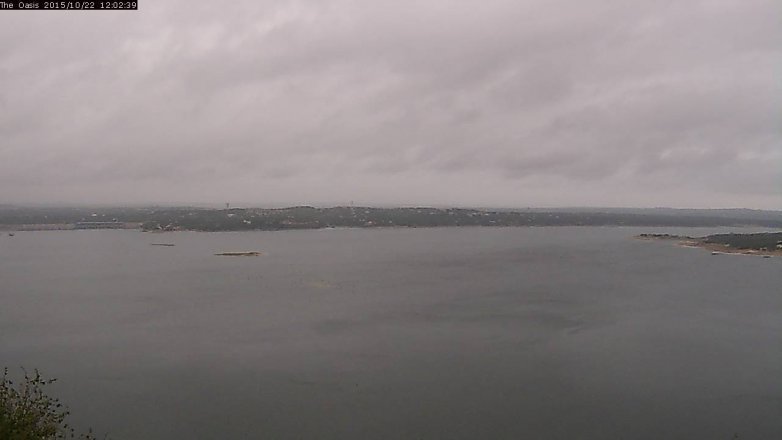 Lake Travis webcam, October 22, 2015 11:10 AM CT