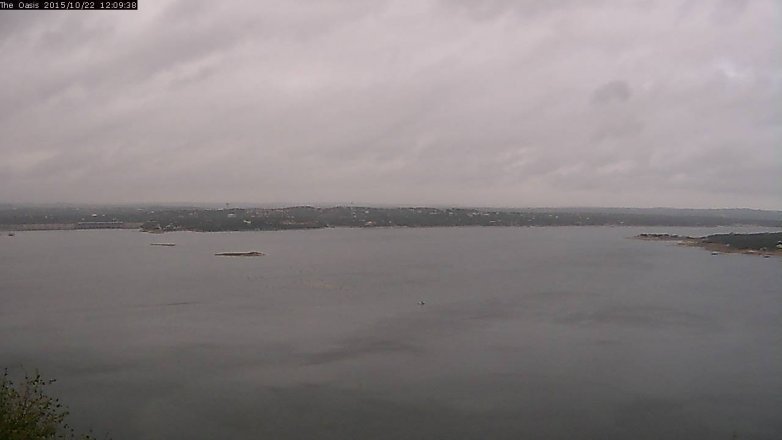 Lake Travis webcam, October 22, 2015 11:15 AM CT