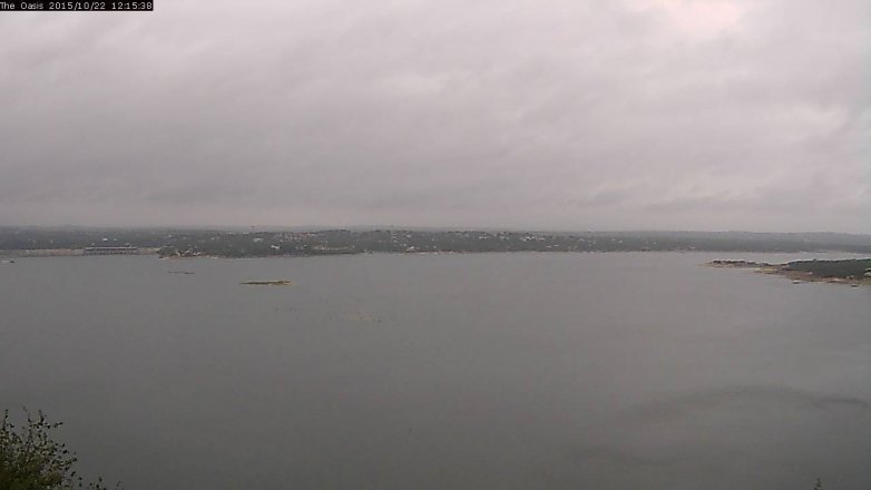 Lake Travis webcam, October 22, 2015 11:20 AM CT