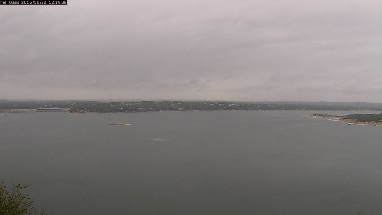 Lake Travis webcam, October 22, 2015 11:25 AM CT