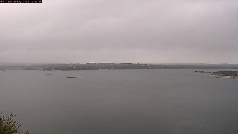 Lake Travis webcam, October 22, 2015 11:40 AM CT