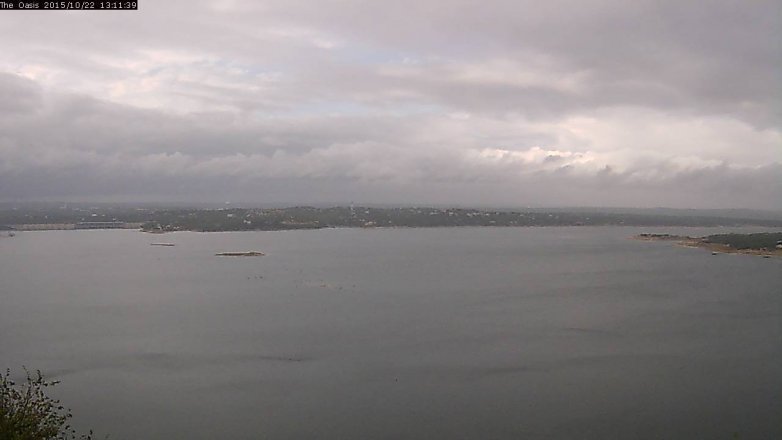 Lake Travis webcam, October 22, 2015 12:20 PM CT