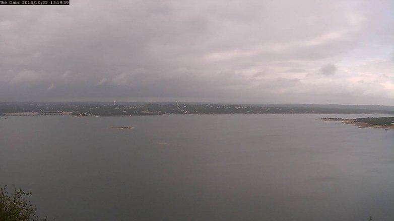 Lake Travis webcam, October 22, 2015 12:25 PM CT