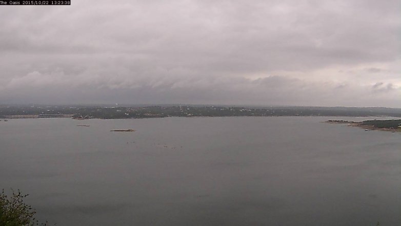 Lake Travis webcam, October 22, 2015 12:30 PM CT