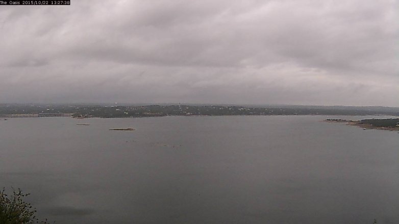 Lake Travis webcam, October 22, 2015 12:35 PM CT