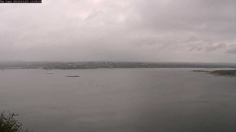 Lake Travis webcam, October 22, 2015 12:45 PM CT