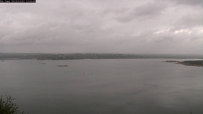 Lake Travis webcam, October 22, 2015 12:50 PM CT