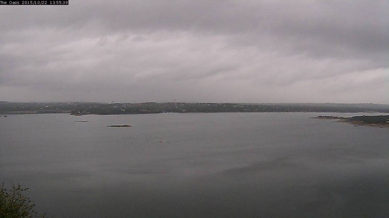 Lake Travis webcam, October 22, 2015 1:05 PM CT