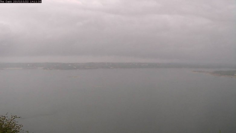Lake Travis webcam, October 22, 2015 1:15 PM CT