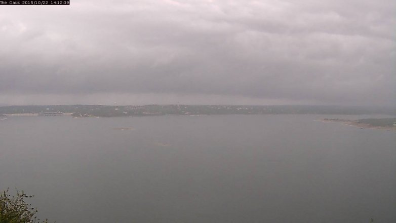 Lake Travis webcam, October 22, 2015 1:20 PM CT