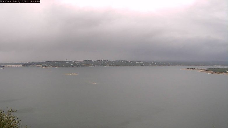 Lake Travis webcam, October 22, 2015 1:25 PM CT