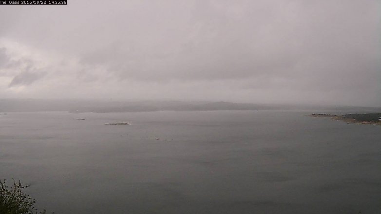 Lake Travis webcam, October 22, 2015 1:30 PM CT