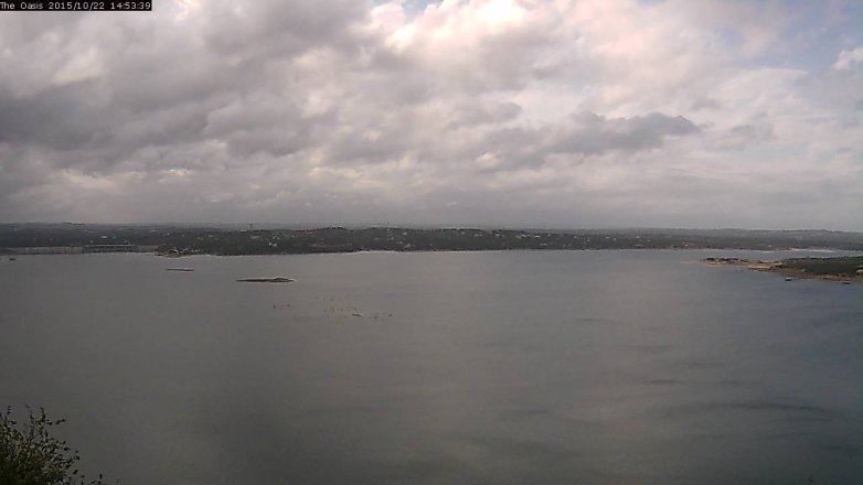 Lake Travis webcam, October 22, 2015 2:00 PM CT