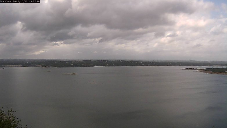 Lake Travis webcam, October 22, 2015 2:05 PM CT