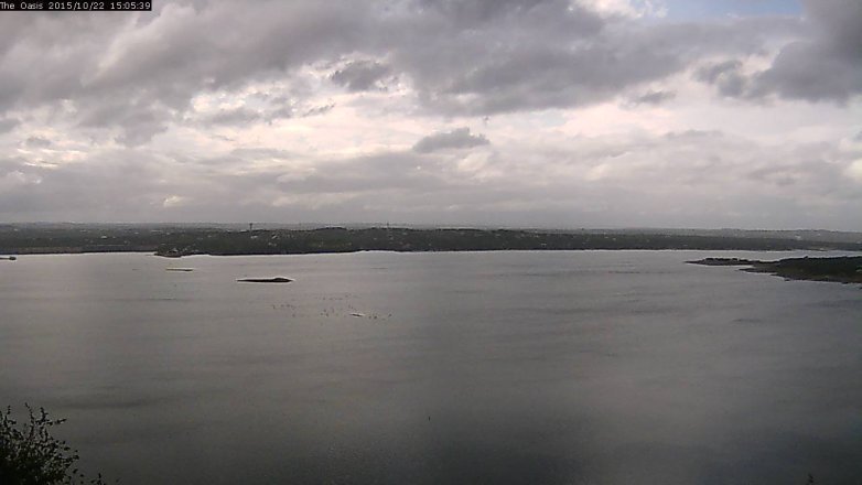 Lake Travis webcam, October 22, 2015 2:10 PM CT