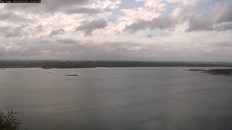 Lake Travis webcam, October 22, 2015 2:15 PM CT