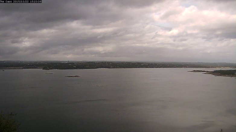 Lake Travis webcam, October 22, 2015 2:30 PM CT