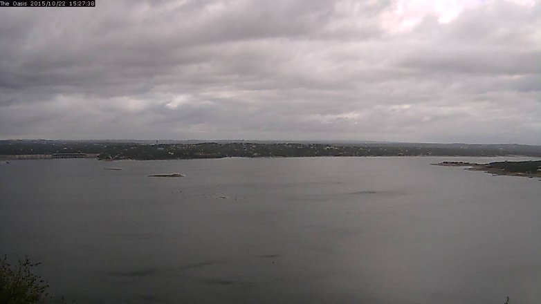Lake Travis webcam, October 22, 2015 2:35 PM CT