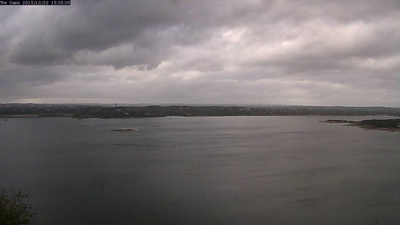 Lake Travis webcam, October 22, 2015 2:40 PM CT