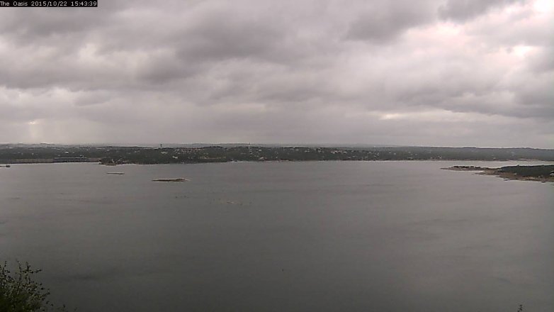 Lake Travis webcam, October 22, 2015 2:50 PM CT