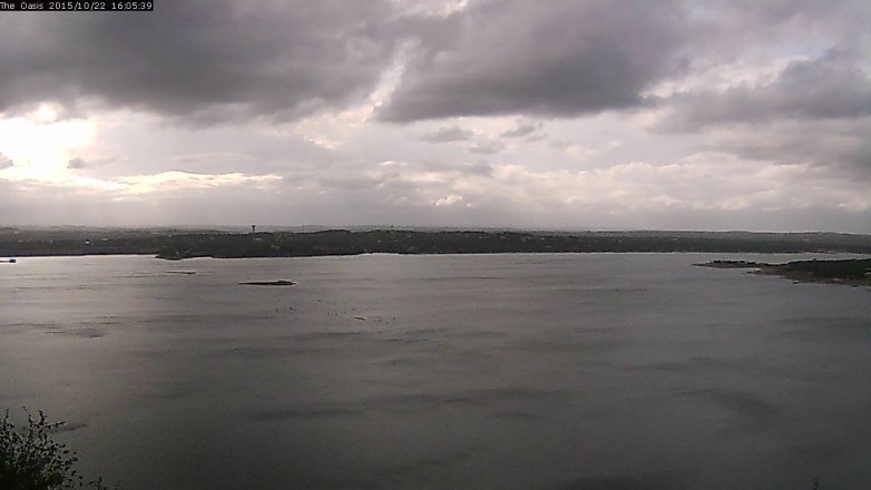 Lake Travis webcam, October 22, 2015 3:10 PM CT