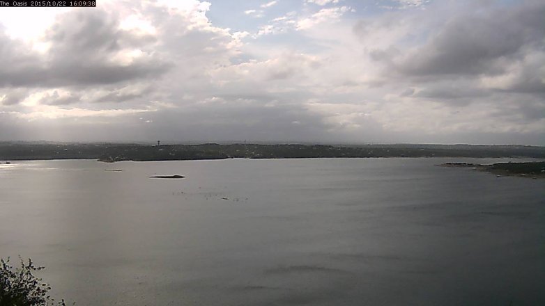 Lake Travis webcam, October 22, 2015 3:15 PM CT