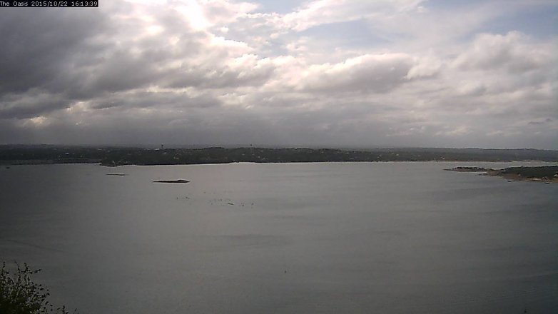 Lake Travis webcam, October 22, 2015 3:20 PM CT