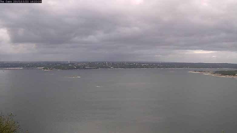 Lake Travis webcam, October 22, 2015 3:30 PM CT