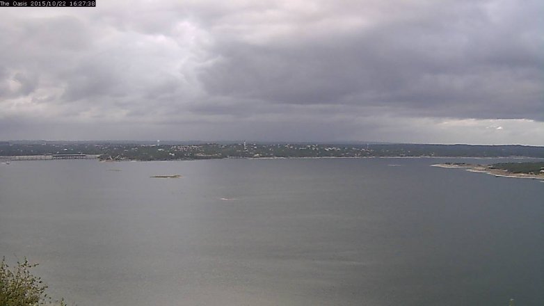 Lake Travis webcam, October 22, 2015 3:35 PM CT