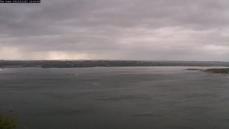Lake Travis webcam, October 22, 2015 3:50 PM CT