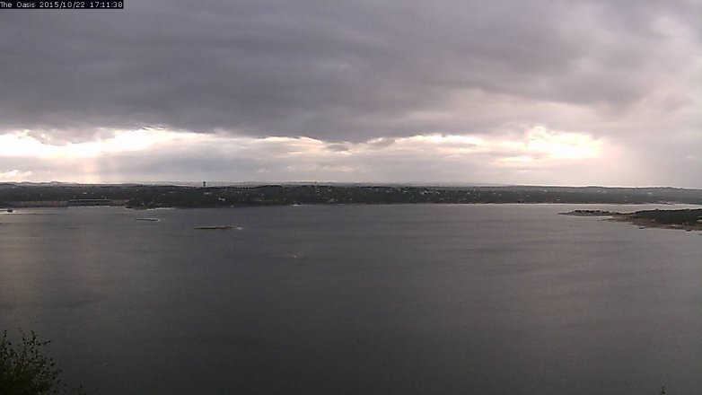 Lake Travis webcam, October 22, 2015 4:20 PM CT