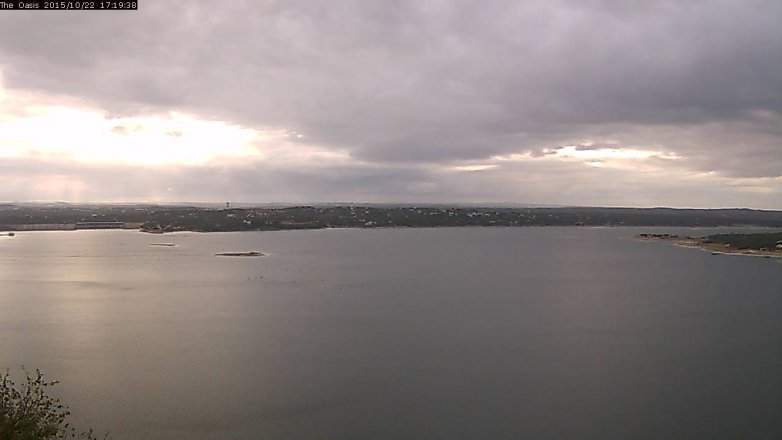 Lake Travis webcam, October 22, 2015 4:25 PM CT