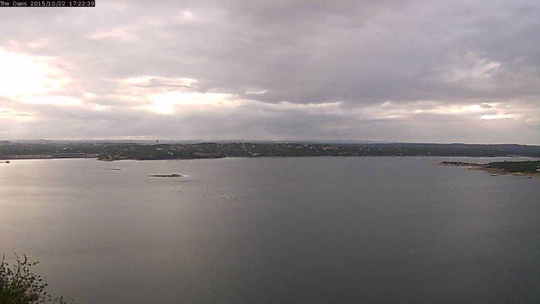 Lake Travis webcam, October 22, 2015 4:30 PM CT