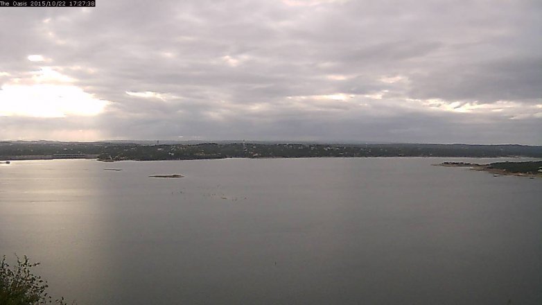 Lake Travis webcam, October 22, 2015 4:35 PM CT