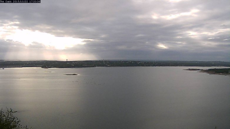 Lake Travis webcam, October 22, 2015 4:40 PM CT