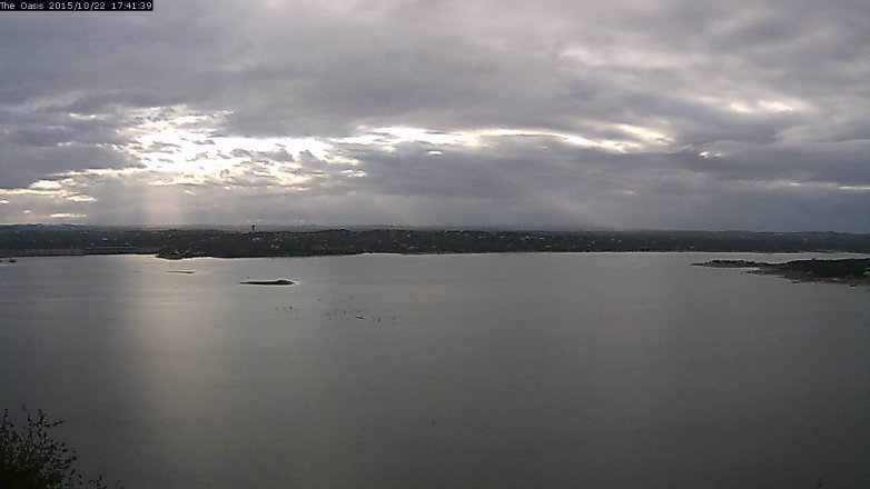 Lake Travis webcam, October 22, 2015 4:45 PM CT