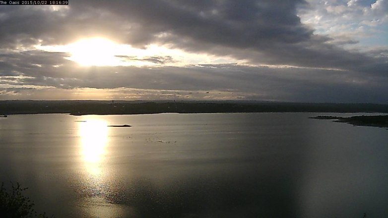 Lake Travis webcam, October 22, 2015 5:25 PM CT