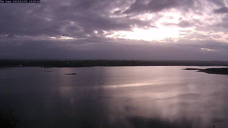 Lake Travis webcam, October 22, 2015 6:10 PM CT