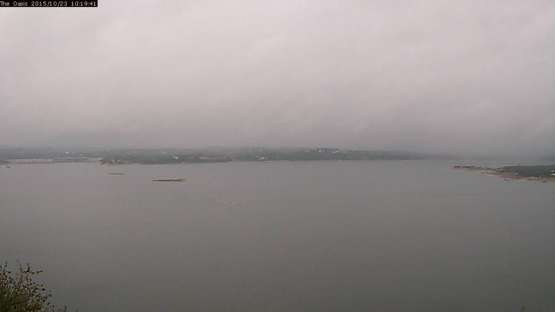 Lake Travis webcam, October 23, 2015 9:25 AM CT