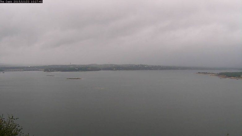 Lake Travis webcam, October 23, 2015 9:35 AM CT