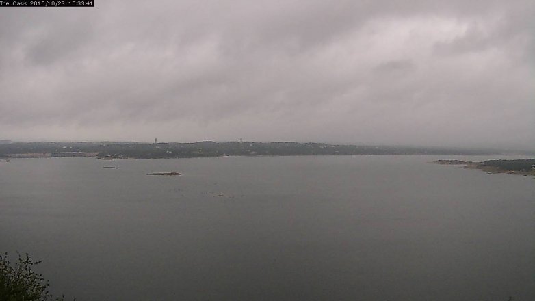 Lake Travis webcam, October 23, 2015 9:40 AM CT