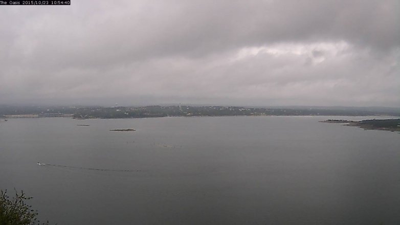 Lake Travis webcam, October 23, 2015 10:00 AM CT
