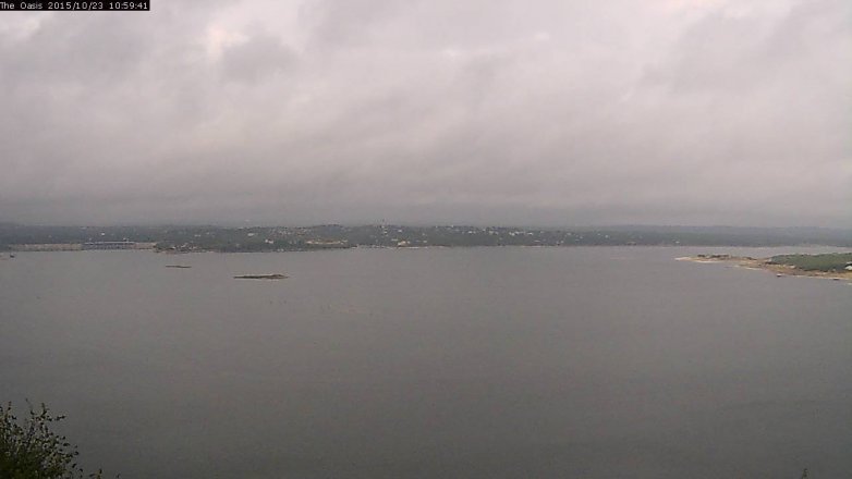 Lake Travis webcam, October 23, 2015 10:05 AM CT