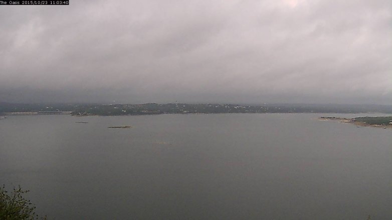 Lake Travis webcam, October 23, 2015 10:10 AM CT