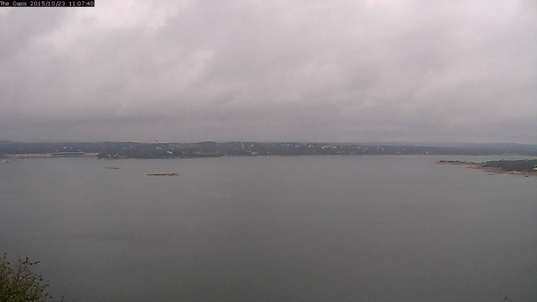 Lake Travis webcam, October 23, 2015 10:15 AM CT